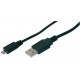 ASSMANN Electronic AK-300110-018-S cable USB 1,8 m USB A Micro-USB B Macho Negro - 4016032282969